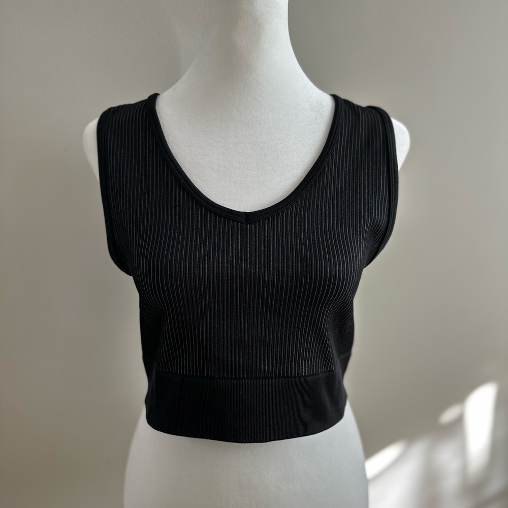 Aerie Offline Ribbed Sports Bra Long Line Top